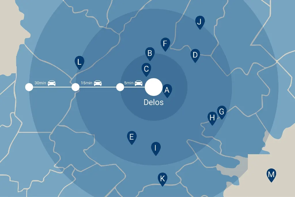 ديلوس — location map