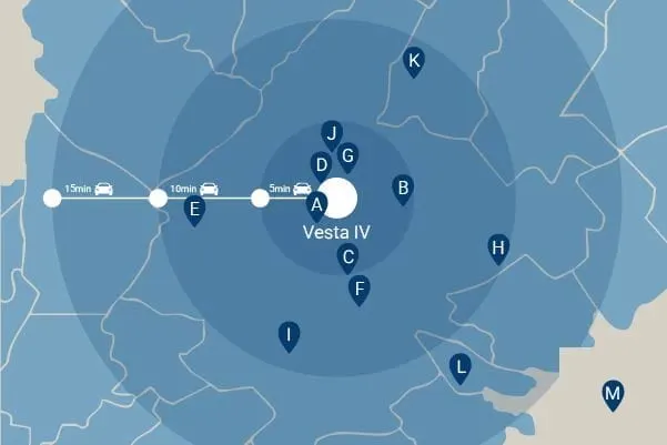 فيستا ٤ — location map